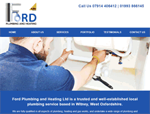 Tablet Screenshot of fordplumbingandheating.net